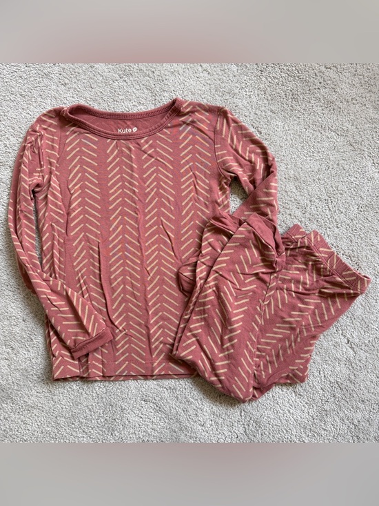 Kyte BABY Other - KYTE BABY Dusty Rose Herringbone Toddler Pajamas Size 3T